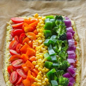 食物也绚烂 用彩虹披萨点亮你的